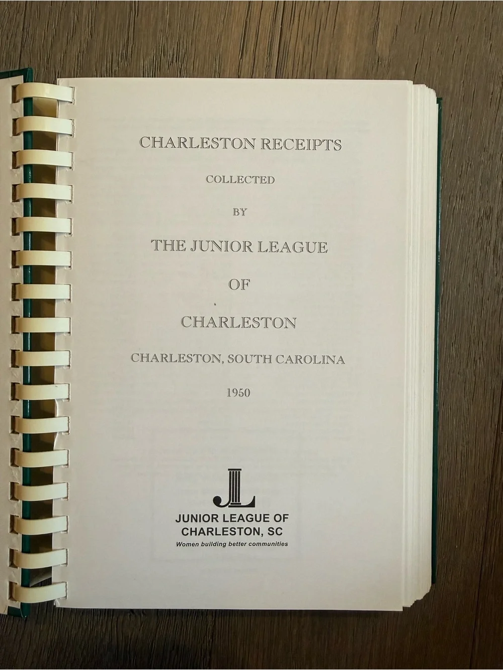 Charleston Receipts Cookbook – Green Cover